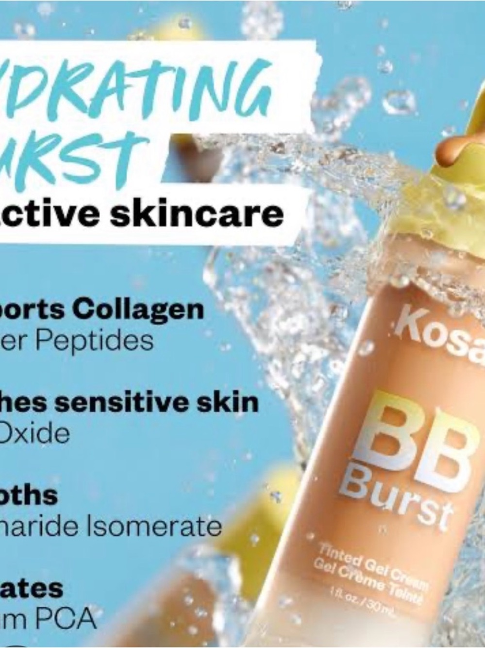 Kosas BB Burst Tinted Gel Cream - 30 - Medium Tan Shade - Picture 4 of 5